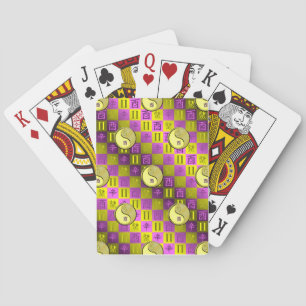 Baraja De Cartas Géminis y Gallo de Metal
