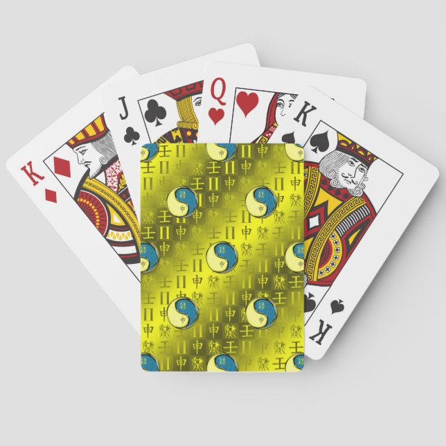 Baraja De Cartas Géminis y Mono de Agua (Reverso)