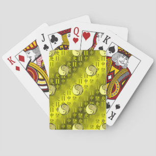 Baraja De Cartas Géminis y Mono de Metal
