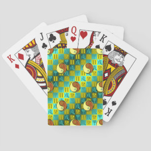 Baraja De Cartas Géminis y Perro de Madera