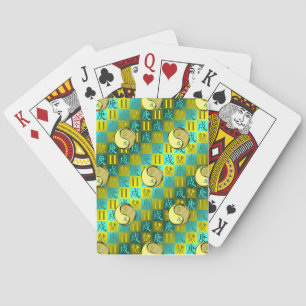 Baraja De Cartas Géminis y Perro de Metal