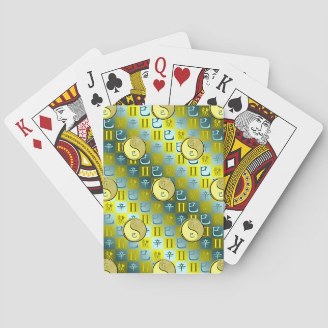 Baraja De Cartas Géminis y Serpiente de Metal (Reverso)