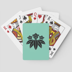 Baraja De Cartas genciana de estilo bambú
