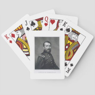 Baraja De Cartas General Philip Sheridan, grabado de un photograp