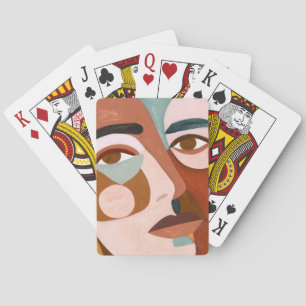 Baraja De Cartas Geo Face Upclose