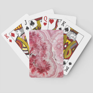 Baraja De Cartas Geode de cristales rosados