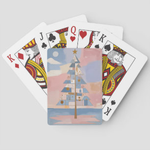 Baraja De Cartas Geometría abstracta de Navidad