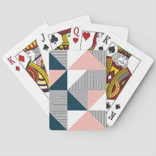 Baraja De Cartas Geometría coloreada abstracta