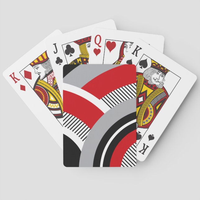 Baraja De Cartas Geometría colorida (Reverso)