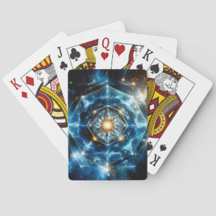 Baraja De Cartas Geometría Cósmica Mandala Estrella Universo Abstra
