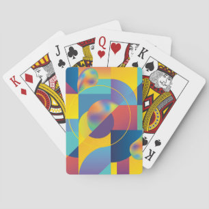 Baraja De Cartas Geométrica Creativa: Cubierta de cosecha abstracta
