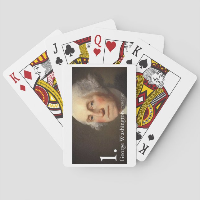 Baraja De Cartas George Washington (Reverso)