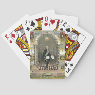 Baraja De Cartas George Washington como masón