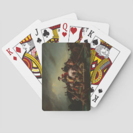 Baraja De Cartas George Washington cruzando el río Delaware