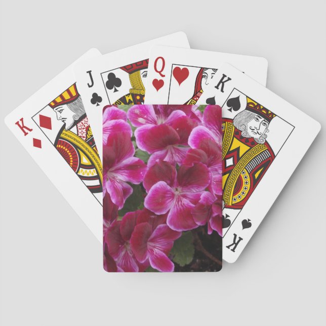 Baraja De Cartas Geranio Borgoña (Reverso)