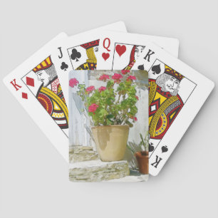 Baraja De Cartas Geranio de color rojo