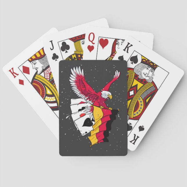 Baraja De Cartas German Poker Eagle (Reverso)