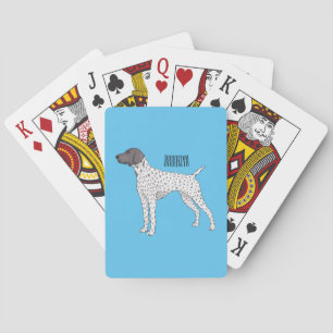 Baraja De Cartas German Shorthaired Pointer dog cartoon
