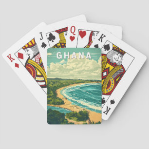 Baraja De Cartas Ghana Ilustracion Viaje de arte