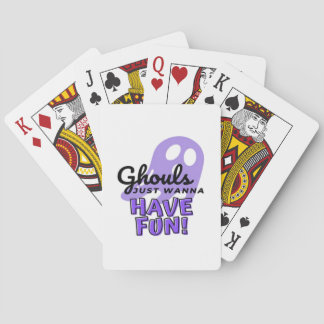 Baraja De Cartas Ghouls solo quiere divertirse con Sloth Halloween