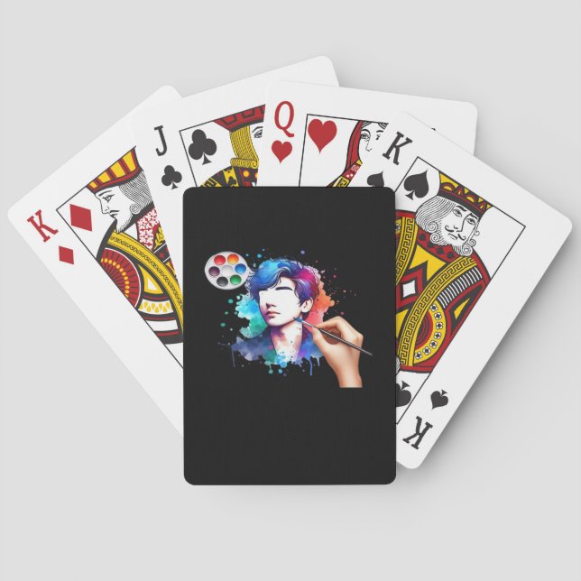 Baraja De Cartas Ghouls solo quiere tener un diseño de cráneo diver (Reverso)