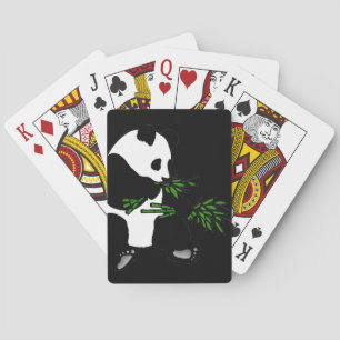 Baraja De Cartas Giant Panda come Bamboo negro