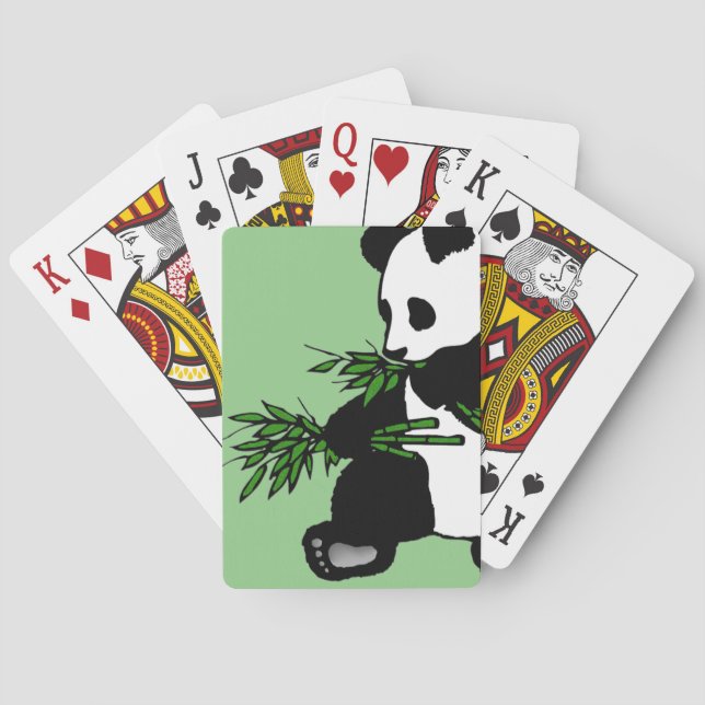 Baraja De Cartas Giant Panda Green (Reverso)
