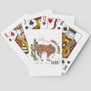 Baraja De Cartas Giddy Up Jingle Horses Recoge A Tus Navidades De P
