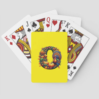 Baraja De Cartas Gift letter o Thanksgiving style 