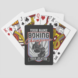 Baraja De Cartas Gimnasio de boxeo y boxeo personalizado