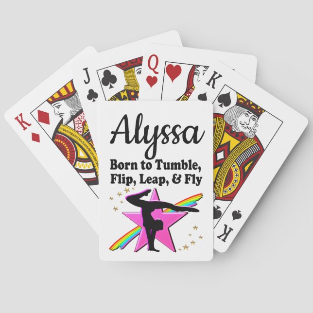 BARAJA DE CARTAS GIMNASTICIA NACIDA A TUMBLE (Reverso)