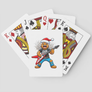Baraja De Cartas Gingerbread Rock Guitar Navidad 2026 Fiesta  