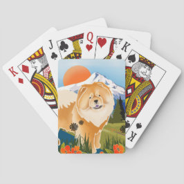 Baraja De Cartas GINKGO, la vaca del monte Hood RED