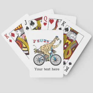 Baraja De Cartas Girafa en bikepacking