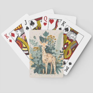 Baraja De Cartas Girafa floral
