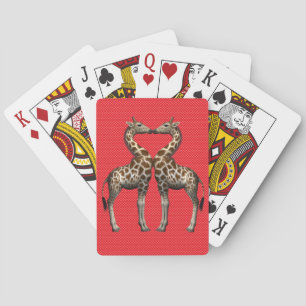 Baraja De Cartas Girafas enamoradas