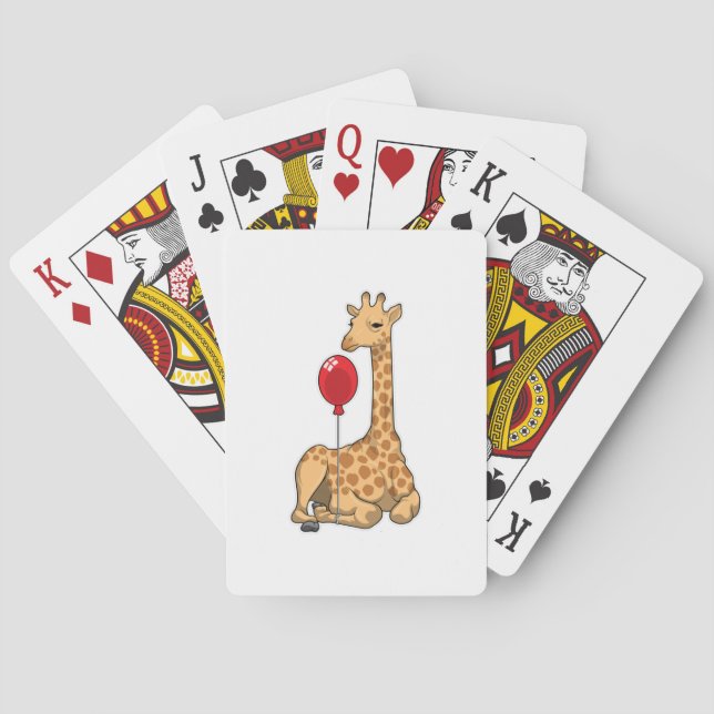 Baraja De Cartas Giraffe Balloon (Reverso)