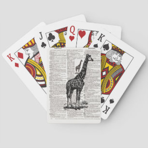 Baraja De Cartas Giraffe Dictionary Art