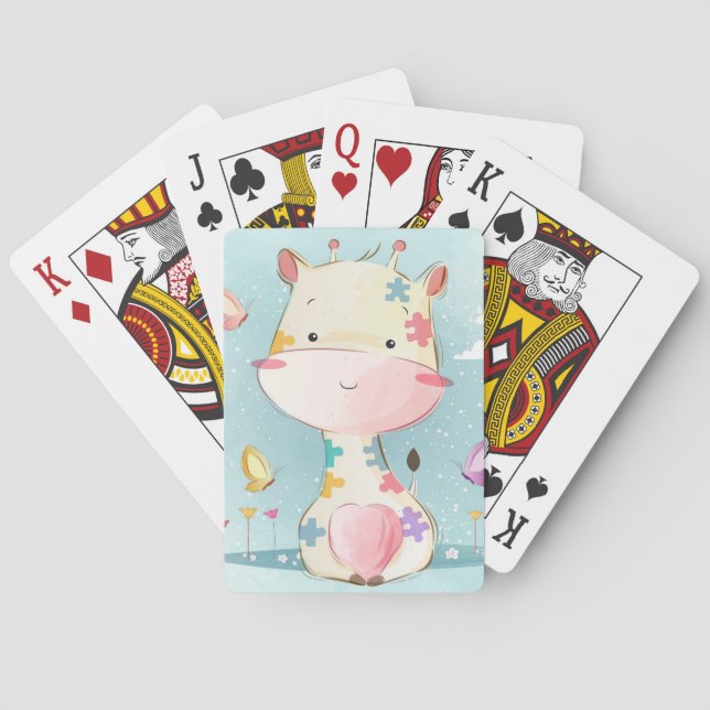 Baraja De Cartas Giraffe Lover Baby Giraffe (Reverso)