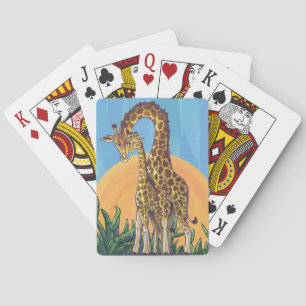 Baraja De Cartas Giraffe Mama y Baby