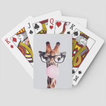 GIRAFFE UTILIZANDO VIDRIOS QUE LLEVAN UN BUBLEGUM