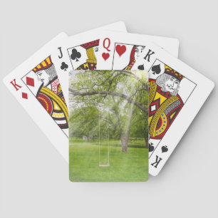 Baraja De Cartas Girando A La Luz Del Sol