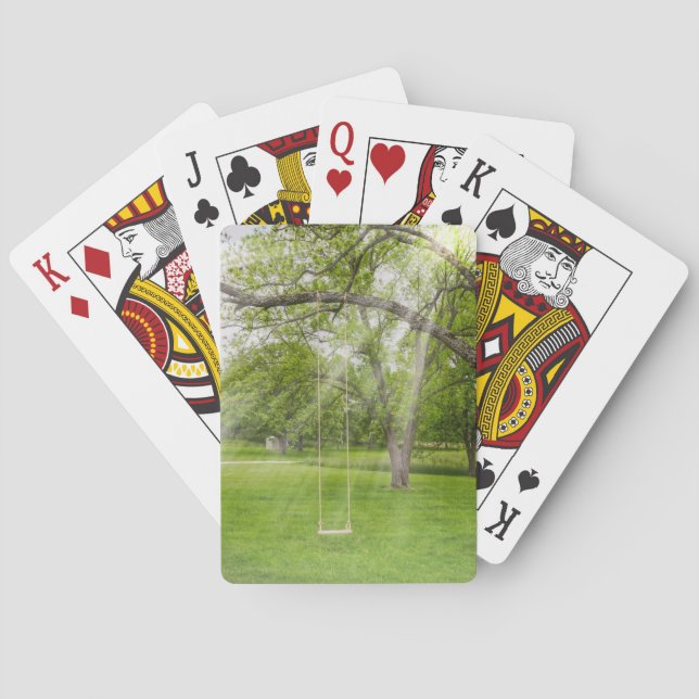 Baraja De Cartas Girando A La Luz Del Sol (Reverso)