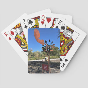 Baraja De Cartas Girar un pensamiento feliz, un Rótulo gracioso