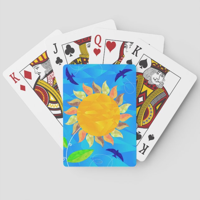 Baraja De Cartas Girasol (Reverso)
