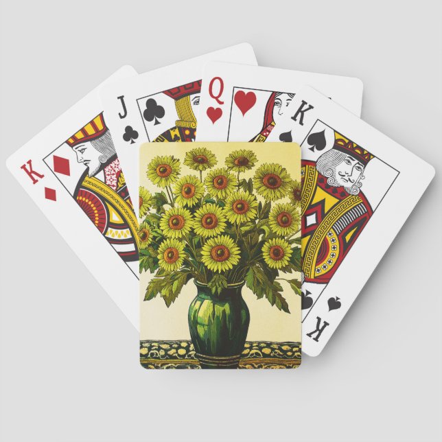 Baraja De Cartas Girasol (Reverso)