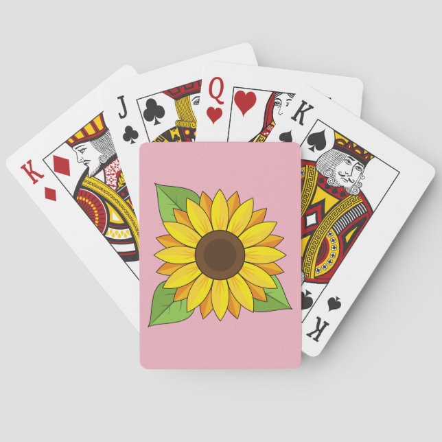 Baraja De Cartas Girasol (Reverso)