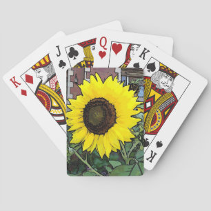 Baraja De Cartas Girasol amarillo