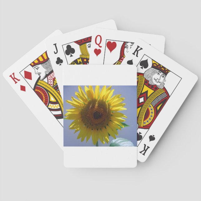 Baraja De Cartas Girasol amarillo (Reverso)