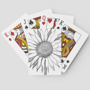 Baraja De Cartas Girasol ilustrado